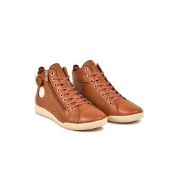 Pataugas PALME F2H CAMEL -Rue des Chaussures Soldes Boutique 628117 751 BASKET HAUTE FEMME PALME F2H CAMEL 4
