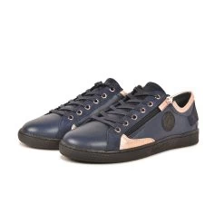 Pataugas JESTER/MIX F4H MARINE/ROSE -Rue des Chaussures Soldes Boutique 628254 BASKET FEMME JESTER MIX F4H MARINE ROSE 5