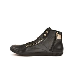 Pataugas BANJOU LATSA/MIX F4H NOIR/DORÉ 12 Pataugas BANJOU LATSA/MIX F4H NOIR/DORÉ -Rue des Chaussures Soldes Boutique 628259 946 BASKET HAUTE FEMME LATSA MIX F4H NOIR DORE 3