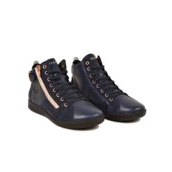 Pataugas PALME/MIX F4H MARINE/ROSE -Rue des Chaussures Soldes Boutique 628270 922 BASKET FEMME PALME MIX F4H MARINE ROSE 4