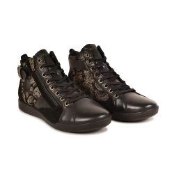 Pataugas PALME/VI F4H NOIR -Rue des Chaussures Soldes Boutique 628273 BASKET FEMME PALME VI F4H NOIR 4