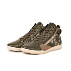 Pataugas PALME/WT F4H KAKI -Rue des Chaussures Soldes Boutique 628274 BASKET FEMME PALME WT KAKI 5