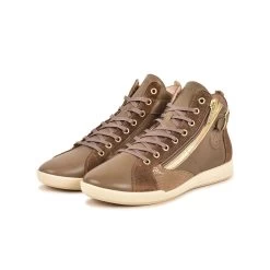 Pataugas PALME/MIX F4H TAUPE -Rue des Chaussures Soldes Boutique BASKET FEMME PALME MIX F4H TAUPE 628270 154 5