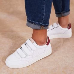 Baskets Femme Pataugas Basalt S/N F2I -Rue des Chaussures Soldes Boutique pataugas 628444939 blanc rose 8